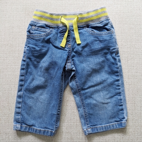Mini Boden Girls Heart Pocket Jeans Denim Pants 3Y/3T Toddler Drawstring Waist - Picture 3 of 7